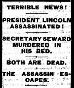 "President Lincoln Assassinated!", The St. Cloud Democrat, April 20, 1865.